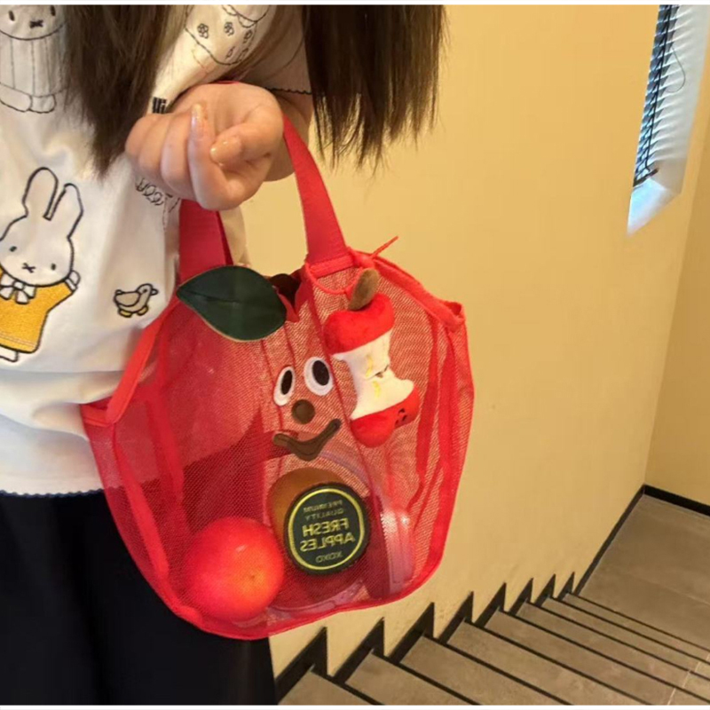 Cute Apple Shape Mesh Tote Bea - Dry Bag Roll Top review and price