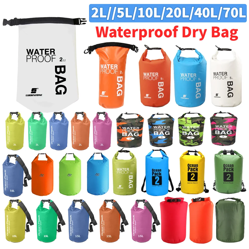2L/5L/10L/20L/40L PVC Waterpro - Dry Bag Roll Top review and price